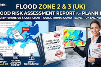 write UK suds compliance reports and surface water strategy for planning