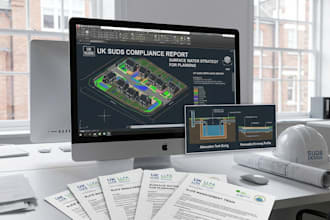 write UK suds compliance reports and surface water strategy for planning