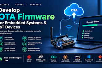 develop ota firmware for embedded systems and iot devices