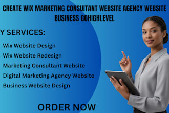 create wix marketing consuitant website agency  gohighlevel setup crm automation