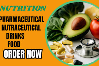 develop pharmaceutical nutraceutical food and beverage formulations