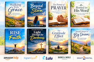 design faith base christian book cover, devotional, christian fiction book cover