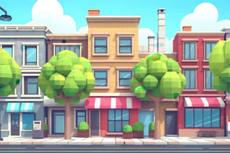 create 2d game environment concept art and illustration