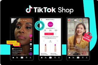 setup tiktok shop marketing  facebook instagram shop shopify dropshipping  store