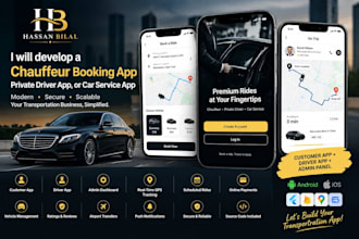 develop a chauffeur booking app, private driver app, or car service app