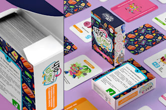 design card game design card illustration board game art card frame 3d boxmockup