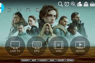 professionally rebrand iptv app, tivimate, xciptv and ibo player