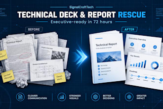 redesign your technical presentation or report for executives
