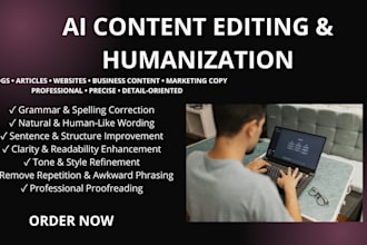 edit, humanize, and improve your ai generated content