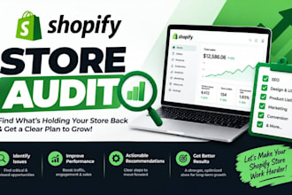 do a shopify store audit and cro optimization to boost sales