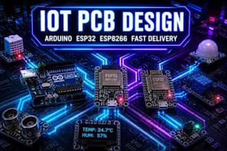do arduino esp32 pcb for iot, embedded systems and smart devices