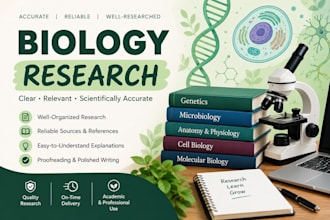 do biology research and analysis