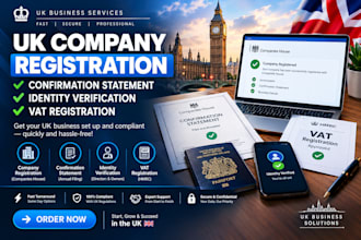 do UK company registration confirmation statement and identity verification vat