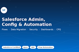 be your salesforce developer and consultant for admin and automation