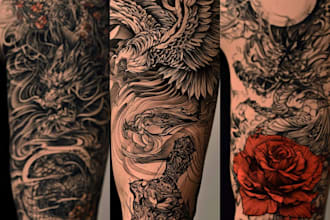 design professional tattoo and custom tattoo