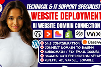 connect your domain to netlify, shopify, base44, squarespace, or any website