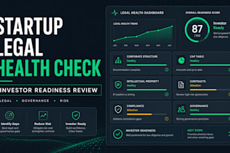 perform a startup legal health check for investor readiness