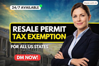 get a sales tax permit, resale permit or tax exemption certificate