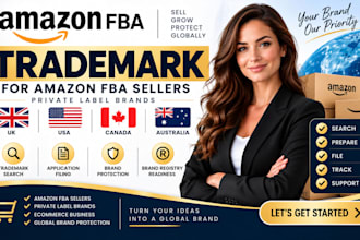 register trademark for amazon fba sellers private label brands UK USA canada au