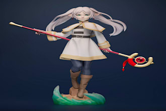 print 3d fury nsfw avatar, vrchat  anime figurine cartoon model, 3d resin print