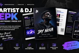 create electronic press kit epk artist epk dj epk digital press kit epk maker