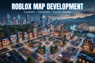 build a custom roblox map, enviroment or game world