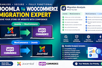 migrate to woocommerce from joomla and migrate woocommerce to joomla migration