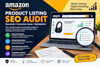 audit amazon product listing SEO keywords conversion issues