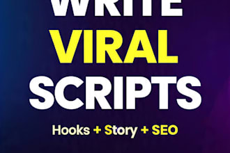 write viral youtube shorts and long form video scripts