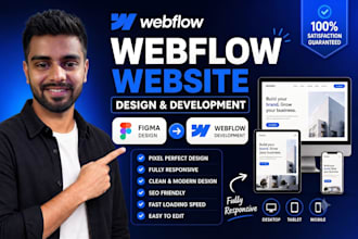 design, redesign or develop a webflow website