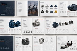 l design b2b industrial product brochures and sales booklets