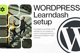 build elearning website, learndash lms, online course site, wordpress lms