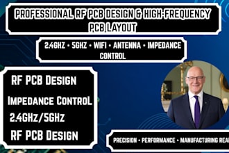 design rf pcb layout, impedance control, antenna, wifi and 2 4ghz 5ghz routing