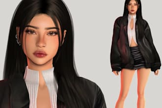 fix rig sims 4 sims 5 character cc4 cc5 maya unity game mmd unreal engine