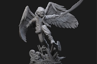 model 3d anime for printing, nsfw tabletop,head bust,miniatures for 3d printing