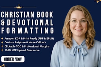 format your christian book, devotional or prayer journal for kdp