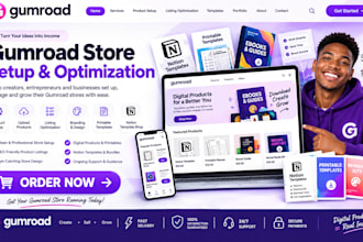 gumroad product setup upload listing optimization printable notion template shop