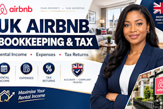 manage UK airbnb bookkeeping, rental income, expenses and file tax returns