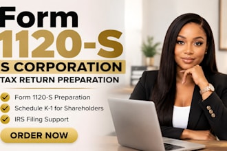 prepare form 1120s s corporation tax return schedule k1 and business tax filing