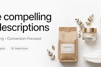 write seo shopify product descriptions and translations