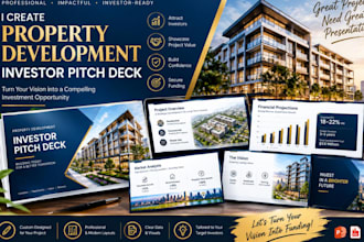create a property development investor pitch deck