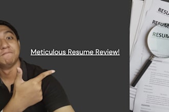 meticulously review your resume with thoughtful analysis