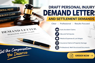 draft personal injury demand letters and settlement demands