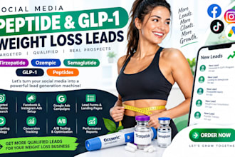 do social media peptide tirzepatide ozempic semaglutide glp1 weight loss leads