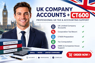 prepare UK company accounts and corporation tax return ct600