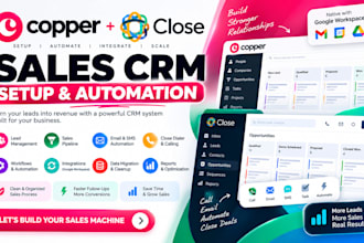 do copper CRM, close CRM, sales pipeline, email automation, close dialer, SMS