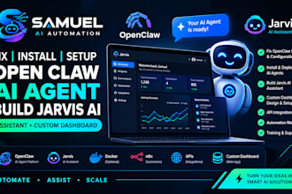 fix install setup open claw ai agent build jarvis ai assistant custom dashboard