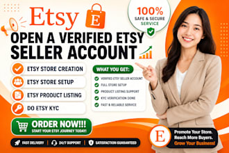 create etsy seller account, do etsy account creation for any country etsy seo