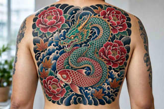 make anime tattoo design