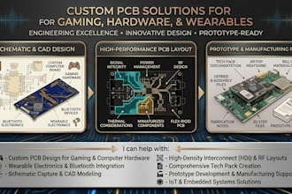 design bluetooth ble electronic wearable pcb for ai ar cloth ring medical device